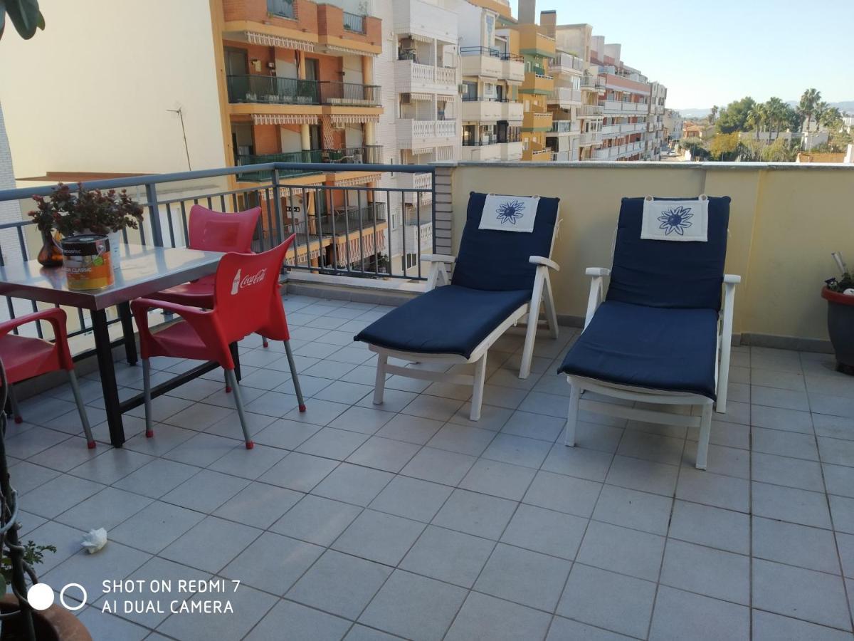 Ferienwohnung Habitacion En Un Atico Con Gran Terraza Y,Cocina ,En La Playa Burriana Exterior foto